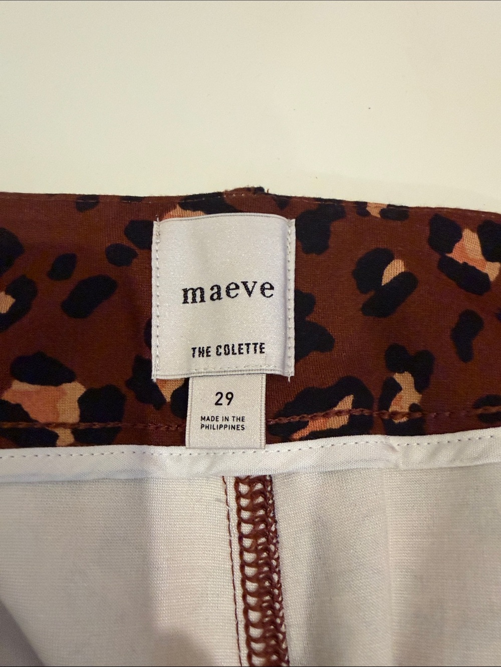 Brown Leopard Print Wide-Leg Pants - Picture 4 of 4